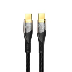 Xo clear cable nb-q223b usb-c - usb-c 1,0 m 60w black Xo clear cable nb-q223b usb-c - usb-c 1,0 m 60w black