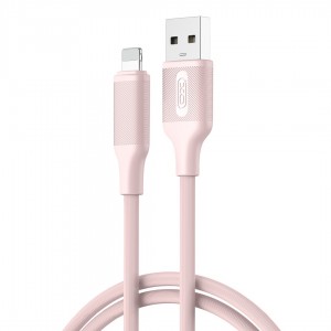 XO cable NB265 USB - Lightning  1,0m 2,4A pink