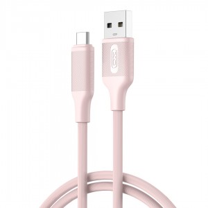 XO cable NB265 USB - USB-C 1,0m 3A różowy