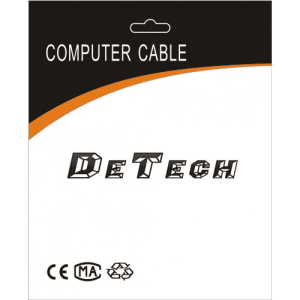 Καλώδιο HDMI Μ/Μ DeTech, 3m, Πλεξούδα και Φερριτή - 18019