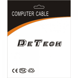 Καλώδιο DeTech USB 3.0 Μ/Μ, 1.5m, Μπλέ - 18143