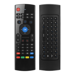 Wireless remote control No brand MX3, Air mouse, USB 2.4GHz, Microphone, IR learning, Black - 13048