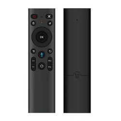 Wireless remote control No brand H01, Air mouse, USB 2.4GHz, Microphone, IR learning, Black - 13049 Wireless remote control No brand H01, Air mouse, USB 2.4GHz, Microphone, IR learning, Black - 13049