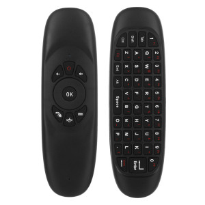Wireless remote control No brand C120, Air mouse, USB 2.4GHz, Microphone, IR learning, Black - 13052