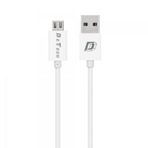 Φορτιστής δικτύου, DeTech, DE-11M, 5V/1A, 220V, Universal, 1 x USB, καλώδιο Micro USB, 1.0m, λευκό - 14115