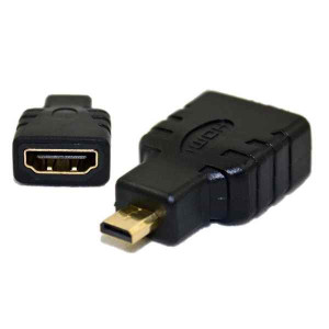Αντάπτορας HDMI F - Micro Hdmi M, DeTech, Μαύρο - 17120