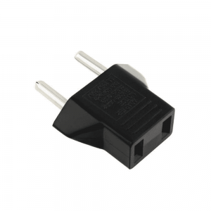 Adapter No brand BX-9619, US to EU, CEE 7/16, 220V, High Quality, Black - 17705