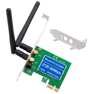Ασύρματος προσαρμογέας No brand 2T2R, PCI-E x1, 300Mbps, 2.4GHz, 2 x 5dBi, Low profile bracket - 17760