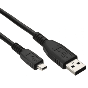Καλώδιο DeTech USB - USB Mini, 1.5m, Black - 18071