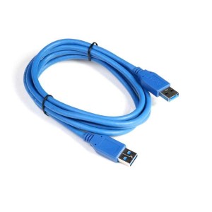 Καλώδιο DeTech USB 3.0 Μ/Μ, 3m, Μπλέ- 18144