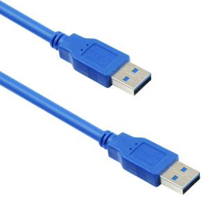 Καλώδιο DeTech USB 3.0 Μ/Μ, 3m, Μπλέ- 18144