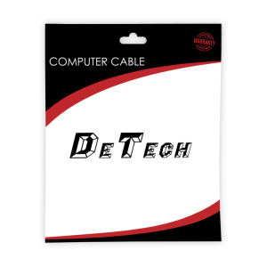 Καλώδιο HDMI Μ/Μ DeTech, 3m, Πλακέ, Μαύρο- 18146