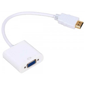 Μετατροπέας HDMI M - VGA F 0.15m, No brand, Λευκό - 18153