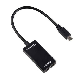 Μετατροπέας MHL (micro USB) σε HDMI 15cm, No brand, Μαύρο - 18223