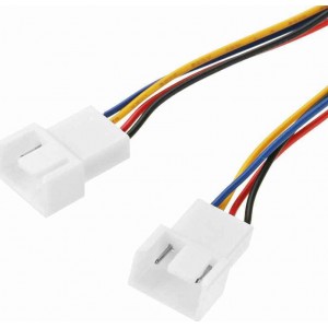 Καλώδιο No brand, Y-Splitter, For fan, 4PIN to 2x4PIN, 0.3m, Πολύχρωμα - 18320