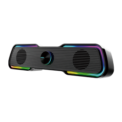 Ηχεία Aula N-169B, 2x3W, USB, RGB, Μαυρο - 22187 Ηχεία Aula N-169B, 2x3W, USB, RGB, Μαυρο - 22187
