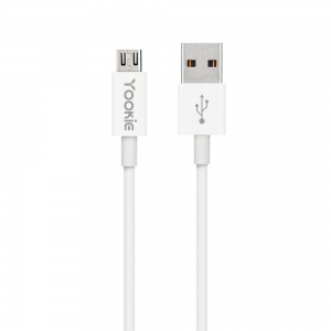 Kαλώδιο δεδομένων Yookie CB1, Micro USB, 2.0m, λευκό - 40146