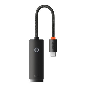 Network adapter Baseus Lite, Type-C to RJ45, 1000Mbps, Black - 40387