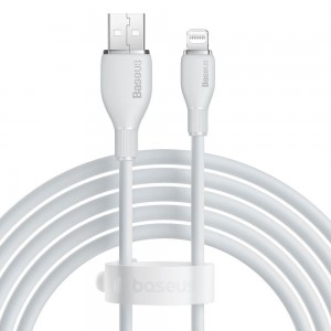 Data cable Baseus Pudding, Lightning, 1.2m, White - 40428