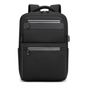 Laptop backpack No brand BP-28, 15.6", Μαυρο - 45307