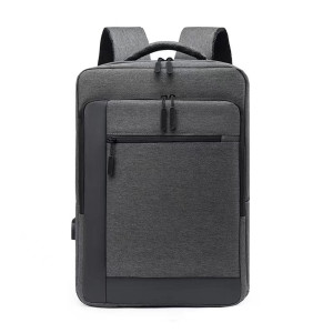 Laptop backpack No brand BP-33, 15.6", Γκρί - 45311