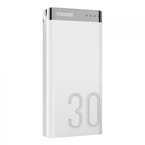 Φορητός Φορτιστής Yookie YO13, 30000mAh, Λευκο - 87062