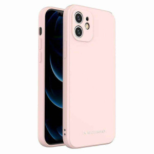 Wozinsky Color Case σιλικόνη εύκαμπτη ανθεκτική θήκη (iPhone XS / iPhone X) ροζ