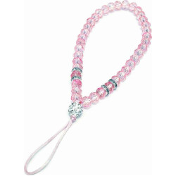 Hurtel Glass Beads Λουράκι Καρπού για Κινητά Ροζ
