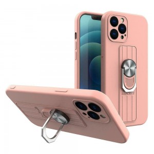 Hurtel Ring Back Cover Σιλικόνης Ροζ (iPhone 13 mini)