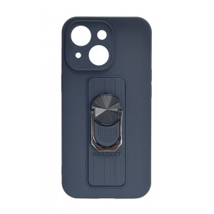 ing Case silicone case with finger grip and stand for iPhone 13 dark blue