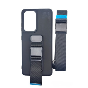 Rope case gel case with a lanyard chain handbag lanyard Samsung Galaxy S21 Ultra 5G black