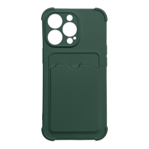 Card Armor Case cover for iPhone 13 card wallet Air Bag armored housing green