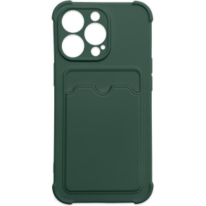 Hurtel Card Armor Back Cover Σιλικόνης Ανθεκτική Housing green (iPhone 13 Pro)
