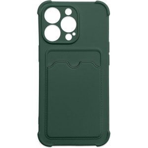 Hurtel Card Armor Back Cover Σιλικόνης Ανθεκτική Housing green (iPhone 13 Pro)