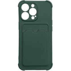 Card Armor Case cover for iPhone XR card wallet Air Bag armored housing green