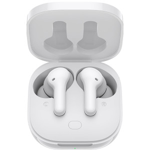 QCY T13 TWS WHITE Dual Driver 4-mic noise cancel. True Wireless Earbuds - Quick Charge 380mAh