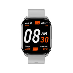 QCY Watch GS S6 Gray - 2,02" large TFT touch, 320x502 60Hz, Call BT Smart Watch IPX8 14day