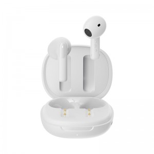 QCY AilyBuds E20 White- Hybrid ANC Semi-Ear TWS earbuds 6mics 13mm dynamic driver IPX4 BT5.4 35h