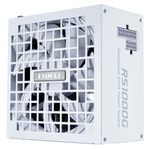 Lian Li RS1000G  White - 1000 Watt 80+ Gold PSU - 12V-2x6 Colored Cable - RS Hub - Fully Modular