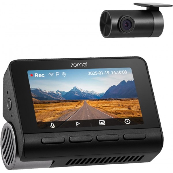 70mai A800SE-1 Front & Rear Dash Cam 4k w. 3inch screen set w. Rearview Cam - 2160p 140FOV