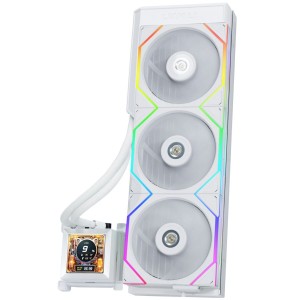 Lian Li HydroShift LCD 360 TL fan White - AIO CPU Liquid Cooler with TL LCD Fans