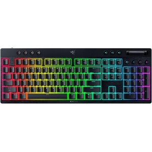 Razer BlackWidow V4 Low Profile HyperSpeed - Wireless / Bluetooth RGB Gaming Keyboard -Green Switch