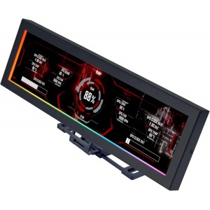 Lian Li 8.8" Universal Screen Black - For Any PC - ARGB Frame - Display Panel - LCD Mini Monitor