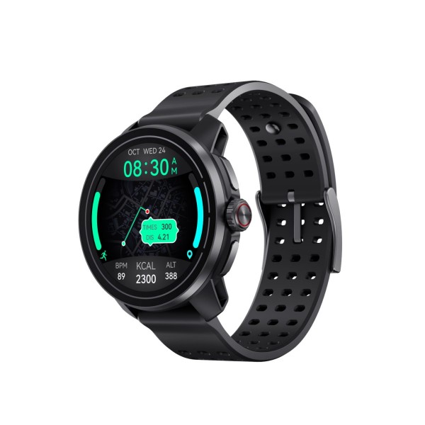 QCY Track S10 Watch Black 1,43 AMOLED HD Dual Band 6 Sat GPS, Gyroscope Geomagnetometer