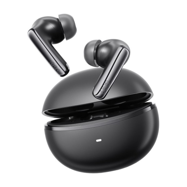 QCY Melobuds N70i ANC Black - 56db ANC TWS Hi-Res Earbuds LDAC BT 6.0 IPX5 Wireless charge 50h