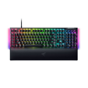 Razer BLACKWIDOW V4 - RGB Gaming Mechanical Keyboard - Underglow LED - Macro - Green Clicky Switches