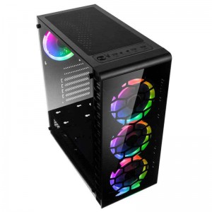 Kolink Observatory Lite RGB Midi-Tower - Tempered Glass - Black Kolink Observatory Lite RGB Midi-Tower - Tempered Glass - Black