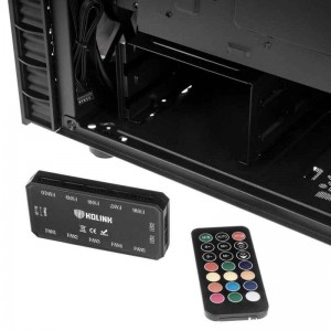 Kolink Observatory Lite RGB Midi-Tower - Tempered Glass - Black Kolink Observatory Lite RGB Midi-Tower - Tempered Glass - Black