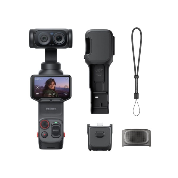 Insta360 Luna Ultra Standard Bundle Black - 1-Inch 8K Leica Sensor, Dual Lens, Triple AI Chip, OLED