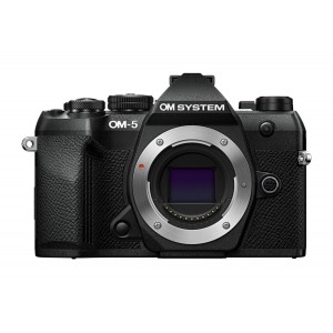 Olympus OM-5 II body black, BLS-50 Battery, Eyecup, USB Connection Cable, Shoulder Strap